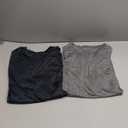 Men's Workout Quick Dry T-Shirts, 2 Pack Athletic Moisture Wicking Long Short Sleeve Shirts Running Hiking 2XL