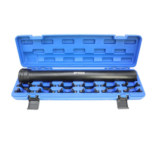 DPTOOL Inner Tie Rod Removal Tool Kit, Automotive Inner Tie Rod Tool Set with 12 Crowfoot Adapters, 1/2 Inch Drive Tube Tie Rods Tool, Suitable for Domestic & Import Cars