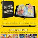 for 4 Pocket Card Binder with 440 Pockets - Trading Card Collection Album Folder for Men Boys Teens Bookstore Design for Sports Cards Game Cards with Zipper Hand Carrying Rope