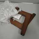 StrongTek Bamboo Small Step Stool, Durable and Stylish Wooden Step for Adults and Kids, Perfect for Kitchen, Bathroom, Bedroom, or Living Room, Non-Slip, Compact, Portable, Easy to Store (Chocolate)