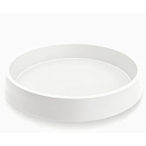 Bleuhome 1 Pack Plant Saucer Tray for Ceramic Plastic Pots, 6 inch Plant Saucers for Indoors, Pot Saucers Trays, Flower Planter Water Drip Trays for Pots Base (6", White)