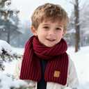 Kids Scarf Winter Neck Warmer Toddler Neck Scarf Girls Thick Scarves Boys Warm Neck Warp 2-12 Years