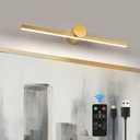 ZitoStory Battery Operated Picture Light for Wall with Remote,Wireless Dimmable Art Lights for Paintings Rechargeable Gallery Light Artwork Lighting for Canvas, Portrait (Gold,15.35'' Inch)