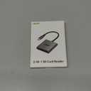 Acer SD 4.0 Card Reader, UHS-II Micro SD Reader USB C, Dual Slot Type C Memory Card Adapter with 100W PD Port for MicroSD SDXC SDHC UHS-II & UHS-I for iPhone 15/16, Laptop, MacBook(Grey)