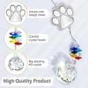Pet Memorial Suncatcher, Dog Memorial Gifts, Crystal Ball Suncatcher for Pet Loss, Dog and Cat Bereavement Gift Idea, Sympathy Present