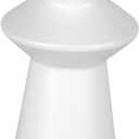 Small Vase Decorative Vase Elegant Minimalist Floral Container Desktop Ornament for Bedside TV Cabinet Housewarming Gift, White