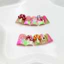 10Pcs Fall Winter Handmade Press on Nails Duck Medium Fake Nails French Tip False Nails with 3D Mushroom Butterfly Design Handmade Duck Nails Press ons Reusable Stick on Nail for Women (S)