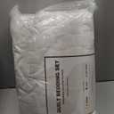 Grassix Velvet Quilt King Size - Luxury Cozy Cream White King Quilt Set, Lightweight Soft Velvet Comforter, Coverlet Bedspreads with 2 Shams for All Seasons