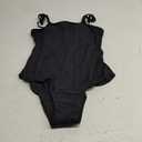 Mordlanka Period Swimwear for Women Teens Thin Strap One Piece Swimsuits (Large, Black)