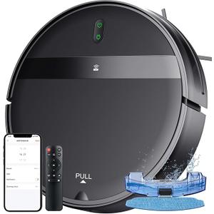 Kilgone Robot Vacuum and Mop Combo with Smart 3D Avoidance | Hands-Free Cleaning on Hard Floors & Carpets | Powerful Suction & Tangle-Free for Pet Hair | App/Wi-Fi/Alexa Control,