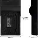 Norifon NP-FH50 USB Charger for Sony DCR-DVD108 DCR-DVD610 DCR-DVD105 DCR-HC21 DCR-HC52 DCR-HC38 DCR-SR45 DCR-SR47 DCR-SX85 DCR-SX45 DCR-SX44 HDR-SR11 HDR-SR12 HDR-XR160 Camera and More