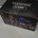 Christmas Lights Outdoor, 53 FT 486 LED Christmas Lights for Outside, Timer & Memory, Plug in 8 Modes Hanging Fairy Lights with 108 Drops for House Eaves Yard Patio Holidays Decorations, Multicolor