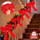Bomivix Christmas Bows - 12Pcs Christmas Red Velvet Bows 9''x13'' Packaged in a Box, Perfect for Gift Wrapping, Tree, Wreath, Gifts & Home Christmas Decorations