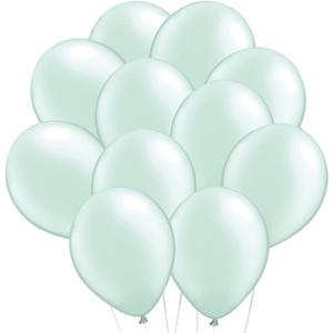Pioneer Balloon Company 25 Count Latex Balloon, 11", Pearl Mint Green