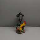 Solar Rooster Decor Outdoor, Chicken Figurines Decorations with Lantern for Outside Patio Yard Backyard Gifts for Mother's Day Birthday Housewarming