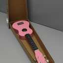 Strong Wind Soprano Ukulele 21 Inch Basswood Ukeleles for Beginners Four Strings Hawaiian Guitar Ukulele for Adults Teenagers Pink