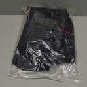 DIFICIL SLOG Mens American Flag Embroidered Snap Button Down Shirts Western Cowboy Patriotic Regular Fit Long Sleeve Shirt (X-Large, Black)