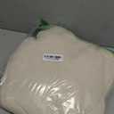 DN DECONATION House Shape Christmas Pillow, White Decorative Pillow 15In - Gold Embroidered Faux Fur Holiday Throw Pillow for Sofa Bedroom Home Christmas Decor (Hut)