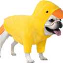 DELIFUR Dog Halloween Duck Costume - Adorable Dog Hoodies for Small Medium Pet Cute Animal Clothes Cosplay Sweatshirt Yellow (Duck, Medium)