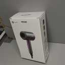 slopehill Professional Ionic Hair Dryer, Powerful 1800W Fast Drying Low Noise Blow Dryer with 2 Concentrator Nozzle 1 Diffuser Attachments for Home Salon Travel (Black)