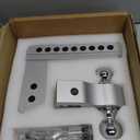 Adjustable Trailer Hitch - Tlvuvmo Aluminum Drop Hitch (Fits 2.5'' Receiver), 8 Inch Drop/Rise, 18,500 LBS GTW Heavy Duty Truck Hitch, (2'' & 2-5/16'') Chrome Plated Steel Balls - Tow Hitch Ball Mount