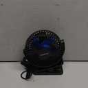 Gaiatop Portable Clip on Fan Battery Operated, Small Powerful 3 Speed Quiet 360 Rotate, USB Rechargeable Mini Personal Cooling Fan for Desk Table Home Office Stroller Camping Women Gifts Black Blue