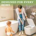 5 x Toilet Seat Handle Lifter  No Touch Toilet Lid Lifter Clip, Easy-Lift Toilet Seat Opener, Hygienic Plastic Toilet Tab for Bathroom, Kids, Adults  2-Pack White