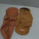 2 Pack Dog Hoodie Warm Hood Dog Sweater Cold Weather Small Dogs Sweatshirt Comfort Pet Clothes for Small Medium Dogs with Pockets (Coffee+Khaki, S (Back: 9.45",Chest: 14.9", 3.5-5.8lbs))