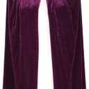 BIGXIAN Kids Hooded Velvet Cloak Halloween Christmas Cosplay Fancy Cape (Dark Purple)