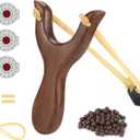 Hunting Catapult Toy Slingshot for Kids/Children/Adult, Solid Wooden Outdoor Sling Shot with Classic Construction