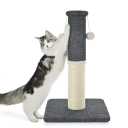 Made4Pets Tall Cat Scratching Post 23.6" Sisal Carpet with Hanging Balls Indoor