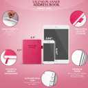 Legend Planner Address Book with Alphabetical Tabs  Mini Telephone Contacts Book for Phone Numbers, Addresses, Passwords, Small (Hot Pink) (Pocket (4.3x5.7))