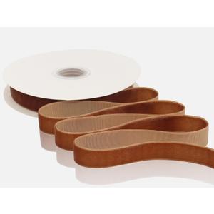 2 x Velvet Ribbon 12 Yards Christmas Ribbon (Brown, 5/8")