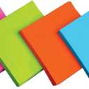 Party Essentials 2-Ply Disposable Four Fold Square Color Paper Dinner Napkins, 15.75" x 15.75" Unfolded for Party and Every Day Use, 96 Count, Assorted Neon Brights