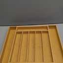 Kitsure Silverware Organizer - Expandable Bamboo Kitchen Drawer Organizer for Cooking Utensils and Cutlery, Sturdy & Thickened Kitchen Organizers and Storage Solution, X-Large, Natural