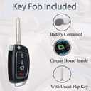 SUPALAND Key Fob Keyless Entry Fits for Hyundai Sonata 2014 2015 2016 2017 Remote Control Flip Key Replacement TQ8-RKE-4F16 95430-C1010 4 Button 46 Chip