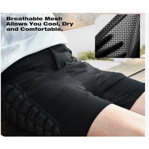 Soared 3D Protection Hip Butt EVA Paded Short Pants Protective Gear Guard Impact Pad Ski Ice Skating Snowboard Black, Size XL