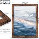 18x24 Picture Frame, Brown 18 x 24 Poster Frame for Horizontal or Vertical Wall Mounting, 1 Pack