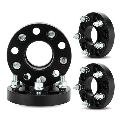 5x4.5 1in Hubcentric Wheel Spacers, 5x114.3mm Forged 5 Lugs Wheel Adapters, Fit for Hyundai Genesis Coupe Tiburon Veloster Mazda 3 5 6 CX-5 CX-7 CX-9, 67.1mm Bore with M12x1.5 Studs 4pcs