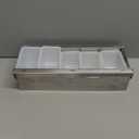 Winco Condiment Holder, 5 Compartment, S/S Base