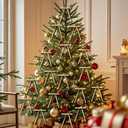 24 Pcs Velvet Christmas Tree Bows,Rustic Crafts Gift Velvet Ribbon Bows Twist Tie Bows for Xmas Wreaths Garland Gift Wrapping Wedding Decor (3/8'' Wide, 5 * 7 inch) (Camel, Medium)