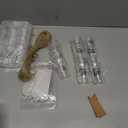 24 Sets 21st Birthday Party Favor Finally 21 Shot Glasses Thank You Tag Organza Bag Twine for Guests(Black, Acrylic)