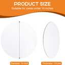 25-Packs Cake Boards 10 inch Round, White Cake Board Rounds, White Cake Circles Rounds Base Food-Grade Cardboard Cake Plate for displaying Cakes, Bread, DessertsThin and Sturdy