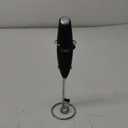 COOK WITH COLOR Ultra-High-Speed Egg Beater with Double Whisk and Detachable Milk frother - Includes Convenient Stand, Black