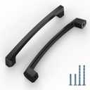 10 Pack 5 Inch(128mm) Kitchen Cabinet Handles Matte Black Cabinet Pulls Kitchen Cabinet Hardware Drawer Pulls for Dresser Cupboard Wardrobe