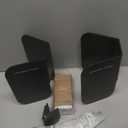 Motorcycle E-Track Wheel Chock,E Track Dirt Bike Wheel Chock fits tire 2" to 6",Heavy Duty 10 Gauge Steel E Track Motorcycle Wheel Chock,Black Dirt Bike Wheel Chocks for Trailer/Garage/Truck (2 Packs)