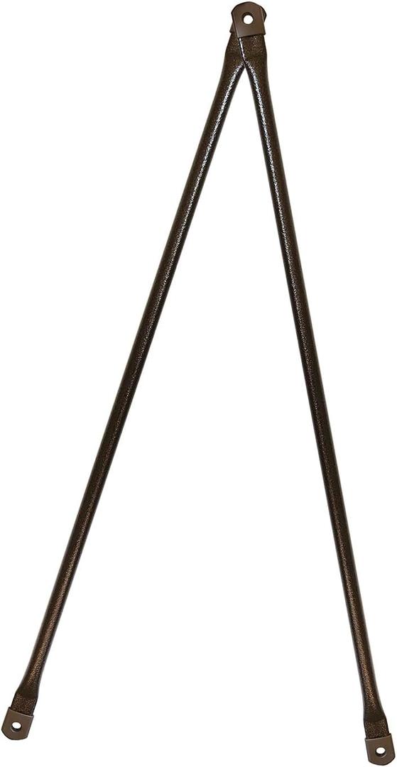 33.5” Garden Swing Replacement Rods Brown, 85cm Round Metal Hanging Rods for Garden Swing Seat(2PCS/CTN)
