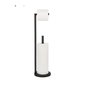 Toilet Paper Holder Stand, Toilet Paper Holder Free Standing, Toilet Paper Stand, Black Galaxy Toilet Paper Storage, Rustproof Bathroom Toilet Paper Holders for 4 Rolls
