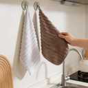 Featuman Microfiber Cleaning Rags Bulk, 10 Pcs Cleaning Towels Reusable and Washable, Dark Gray Microfiber Towel for Kitchen, Housekeeping, Bathroom