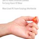 Howard Leight by Honeywell Maximum Disposable Earplugs Box, 200 Pair,Orange